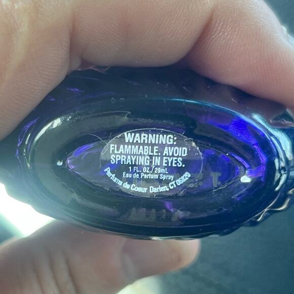 Body Fantasies VAMPIRE Midnight Parfums de Coeur purple 1 Fl Oz bottle  50% left - Picture 2 of 3